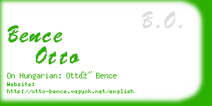 bence otto business card